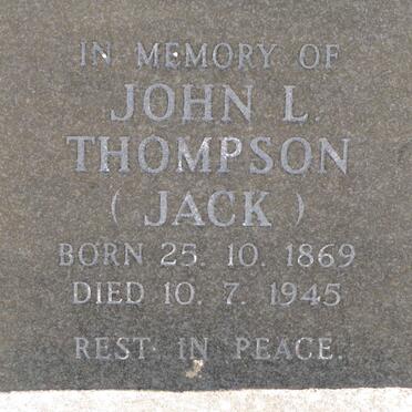 THOMPSON John L. 1869-1945