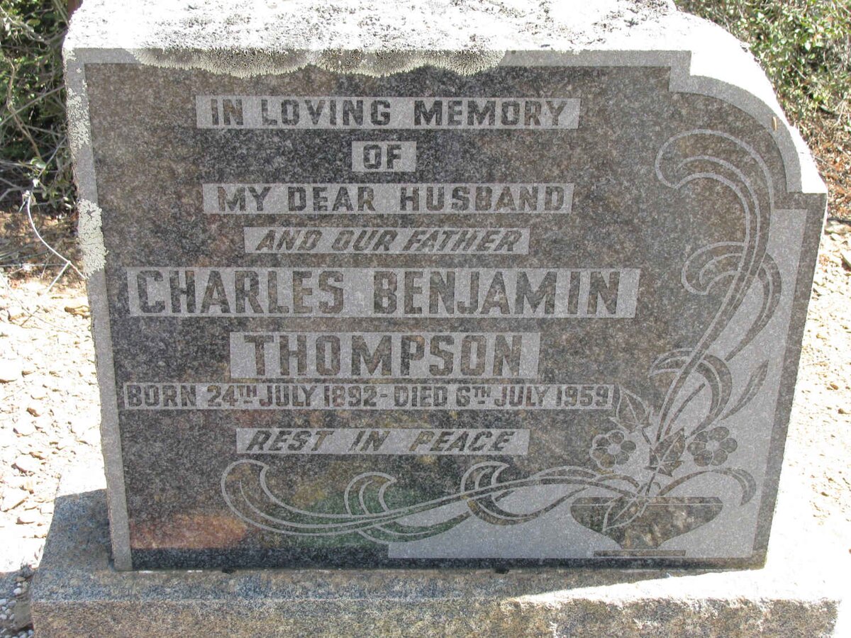 THOMPSON Charles Benjamin 1892-1959