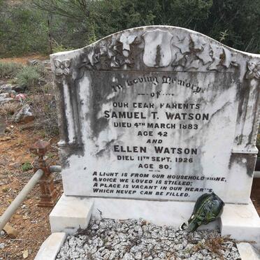 WATSON Samuel T. -1883 &amp; Ellen -1926