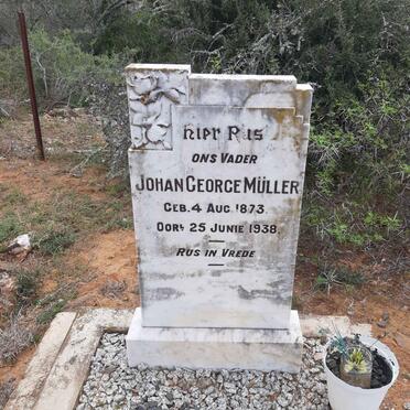 MULLER Johan George 1873-1938