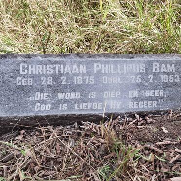 BAM Christiaan Phillipus 1875-1953