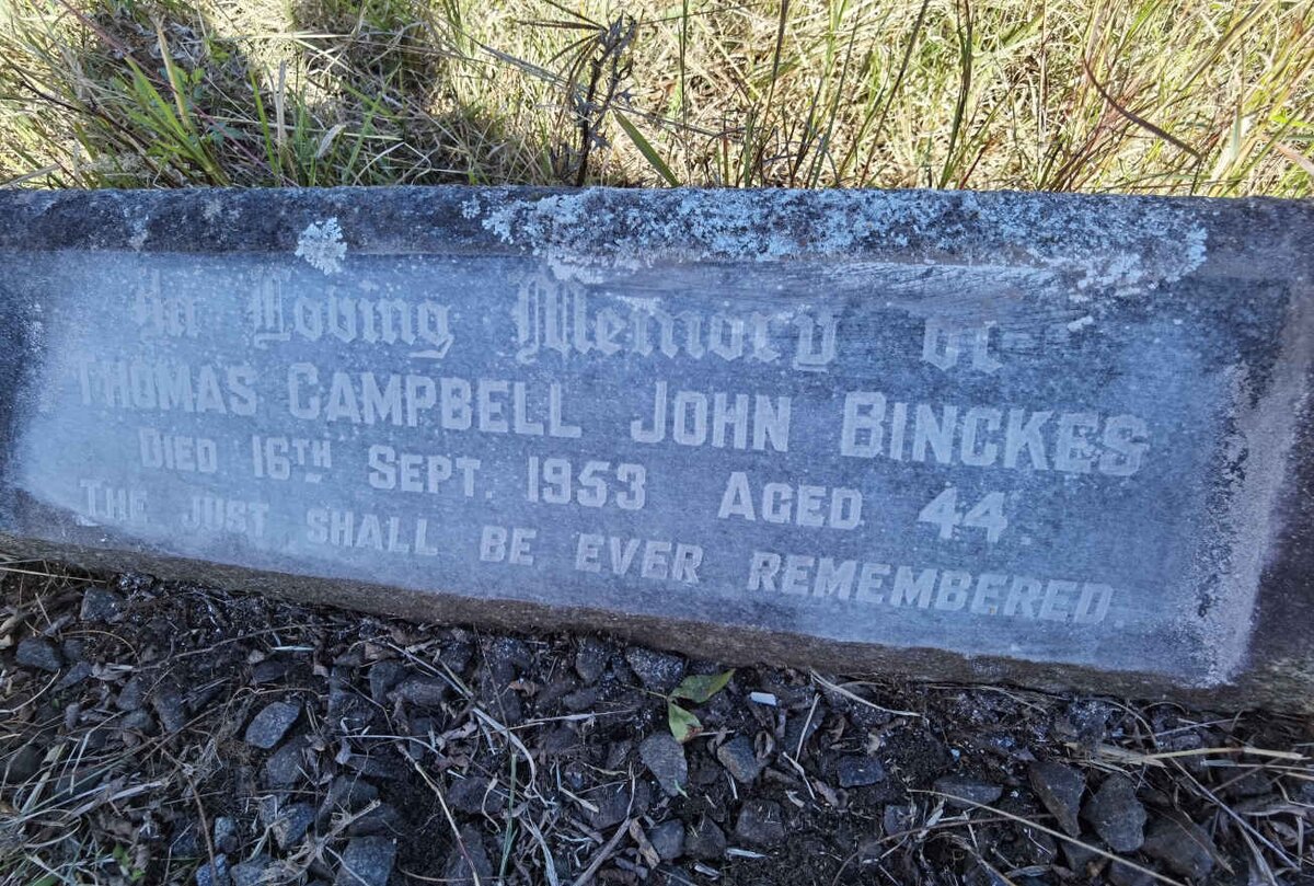 BINCKES Thomas Campbell John -1953