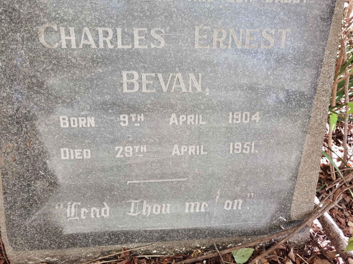 BEVAN Charles Ernest 1904-1951