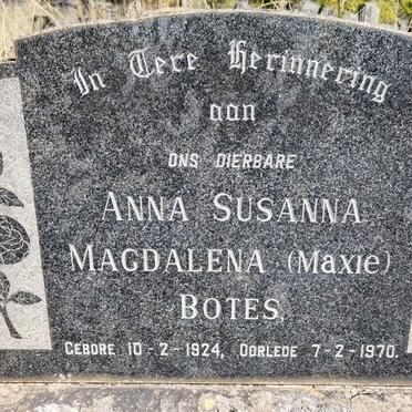 BOTES Anna Susanna Magdalena 1924-1970