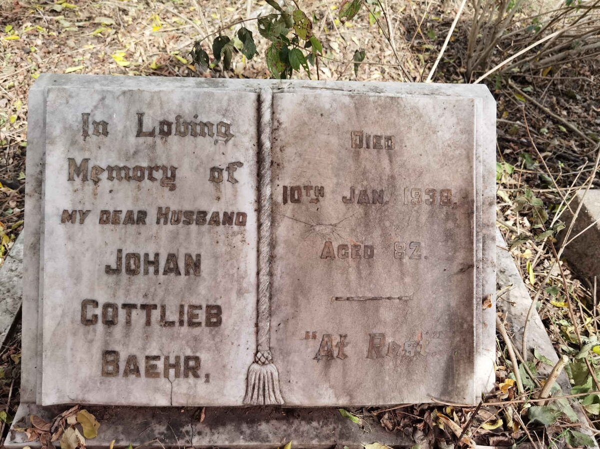 BAEHR Johan Gottlieb -1938