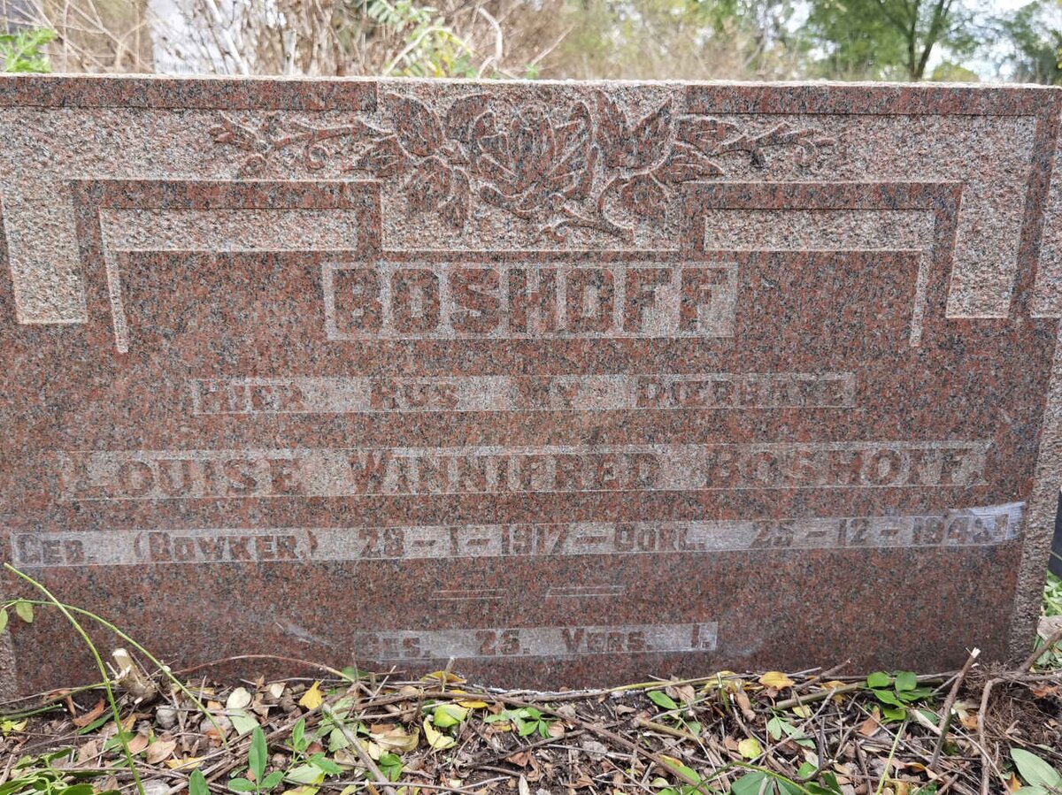 BOSHOFF Louise Winnifred nee BOWKER 1917-1943