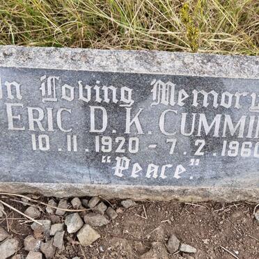 CUMMING Eric D.K. 1920-1960