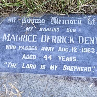 DENT Maurice Derrick -1963