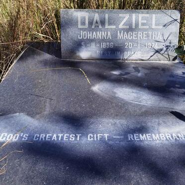 DALZIEL Johanna Mageretha 1896-1974