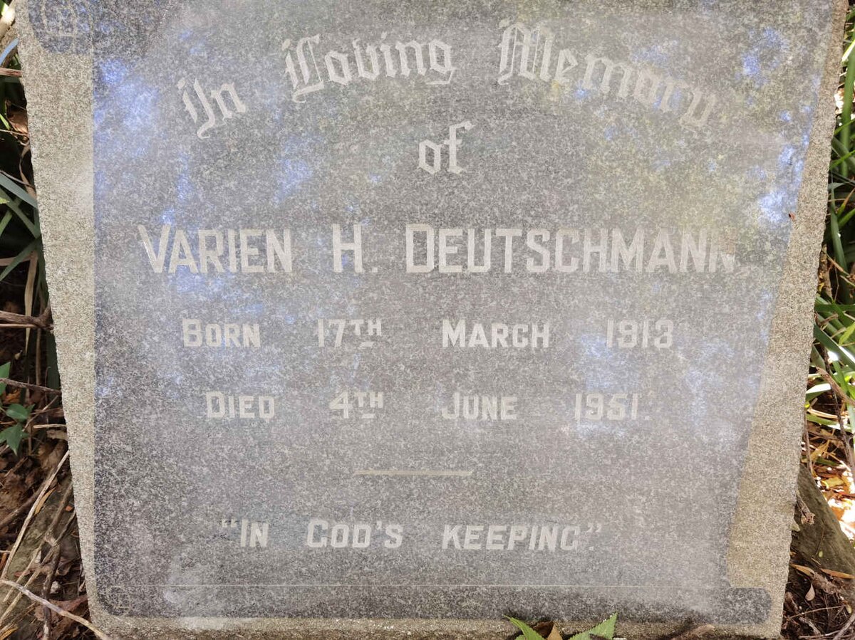 DEUTSCHMANN Varien H. 1913-1951