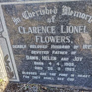 FLOWERS Clarence Lionel 1905-1963