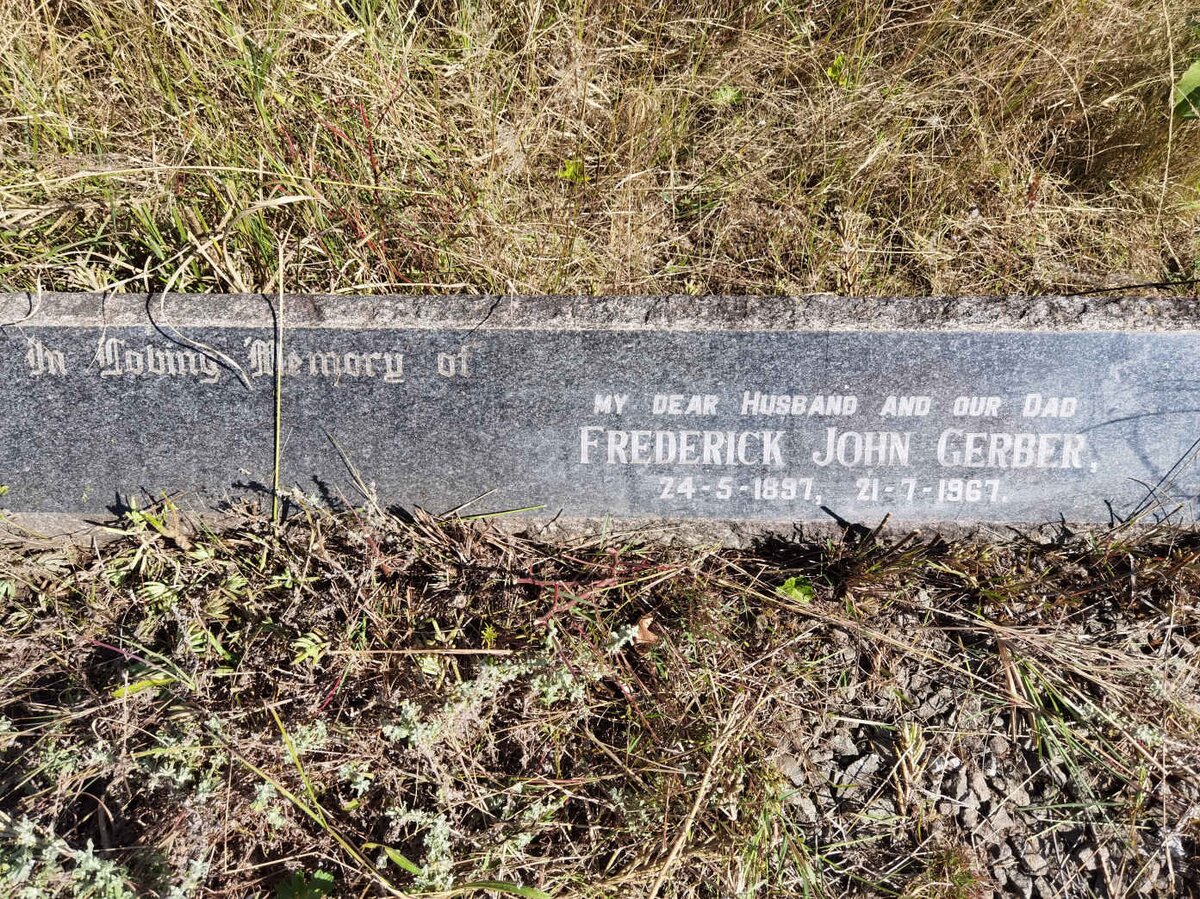 GERBER Frederick John 1897-1967