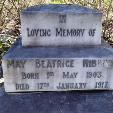 HIBBINS May Beatrice 1903-1917