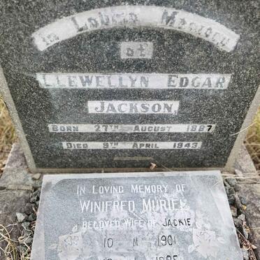 JACKSON Llewellyn Edgar 1887-1943 &amp; Winifred Muriel 1901-1985