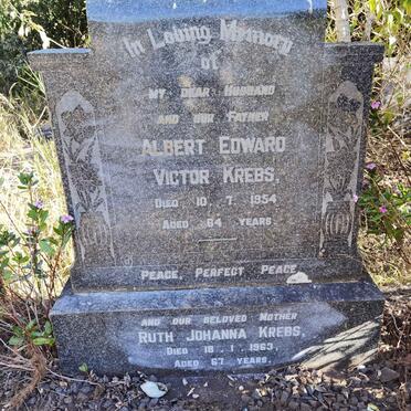KREBS Albert Edward Victor -1954 &amp; Ruth Johanna -1963