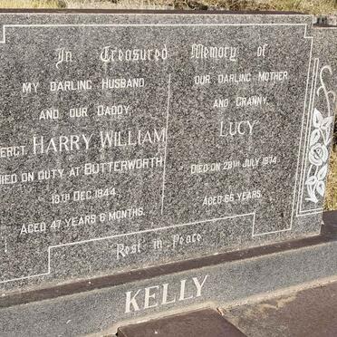 KELLY Harry William -1944 &amp; Lucy -1974