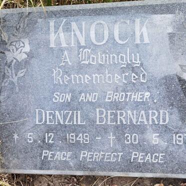 KNOCK Denzil Bernard 1949-1970