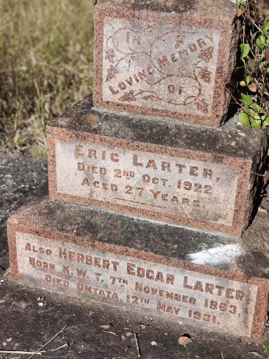 LARTER Herbert Edgar 1863-1931 :: LARTER Eric -1922