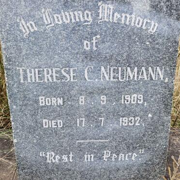 NEUMANN Therese C. 1909-1932