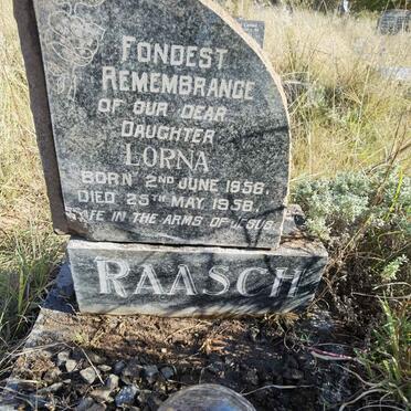 RAASCH Lorna 1956-1958