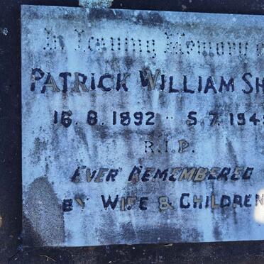 SHAW Patrick William 1892-1945