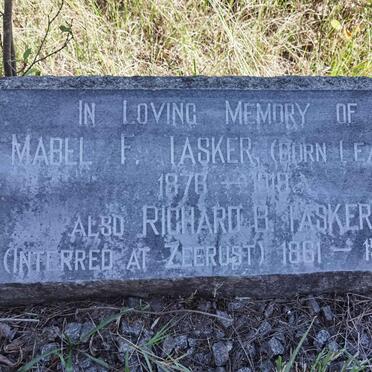 TASKER Richard B. 1861-1924 &amp; Mabel F. LEARY 1878-1919