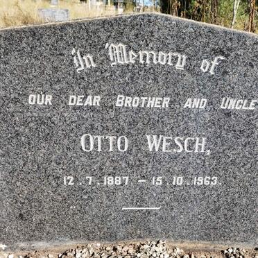 WESCH Otto 1887-1963