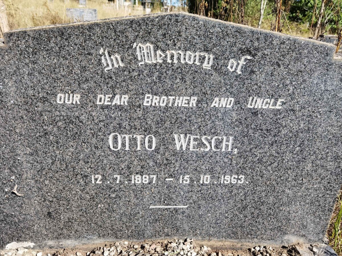 WESCH Otto 1887-1963