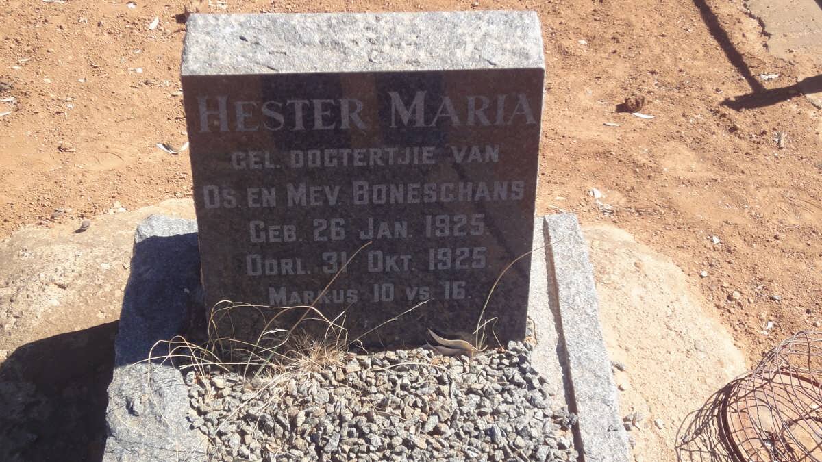 BONESCHANS Hester Maria 1925-1925