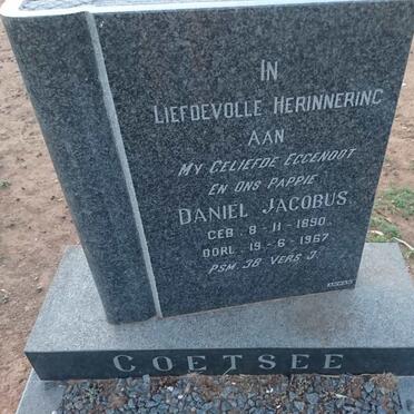 COETSEE Daniel Jacobus 1890-1967