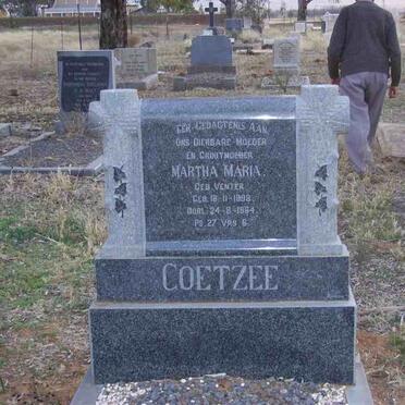 COETZEE Martha Maria nee VENTER 1898-1964
