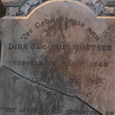 COETSEE Dirk Jacobus 1848-19?7