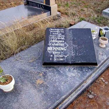 HENNING Johannes Cornelius 1944-2001