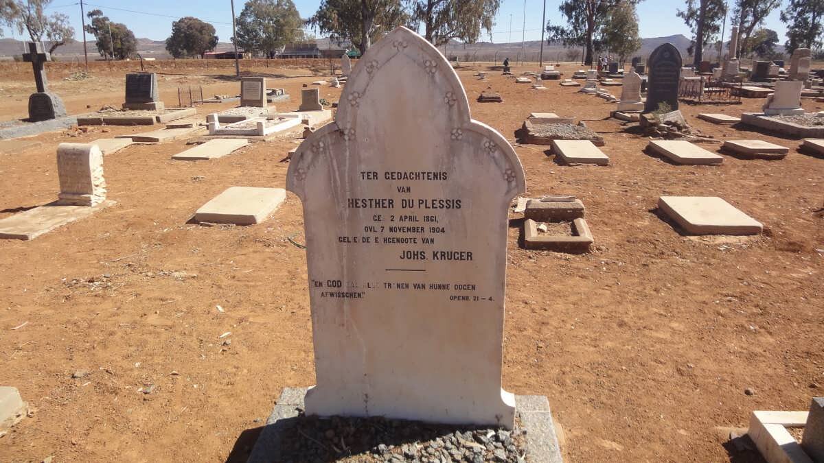 KRUGER Hesther nee DU PLESSIS 1861-1904