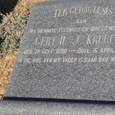 KRUGER Gert H.J. 1880-1947