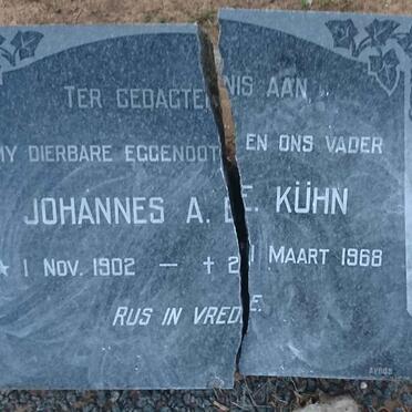KÜHN Johannes A.E. 1902-1968