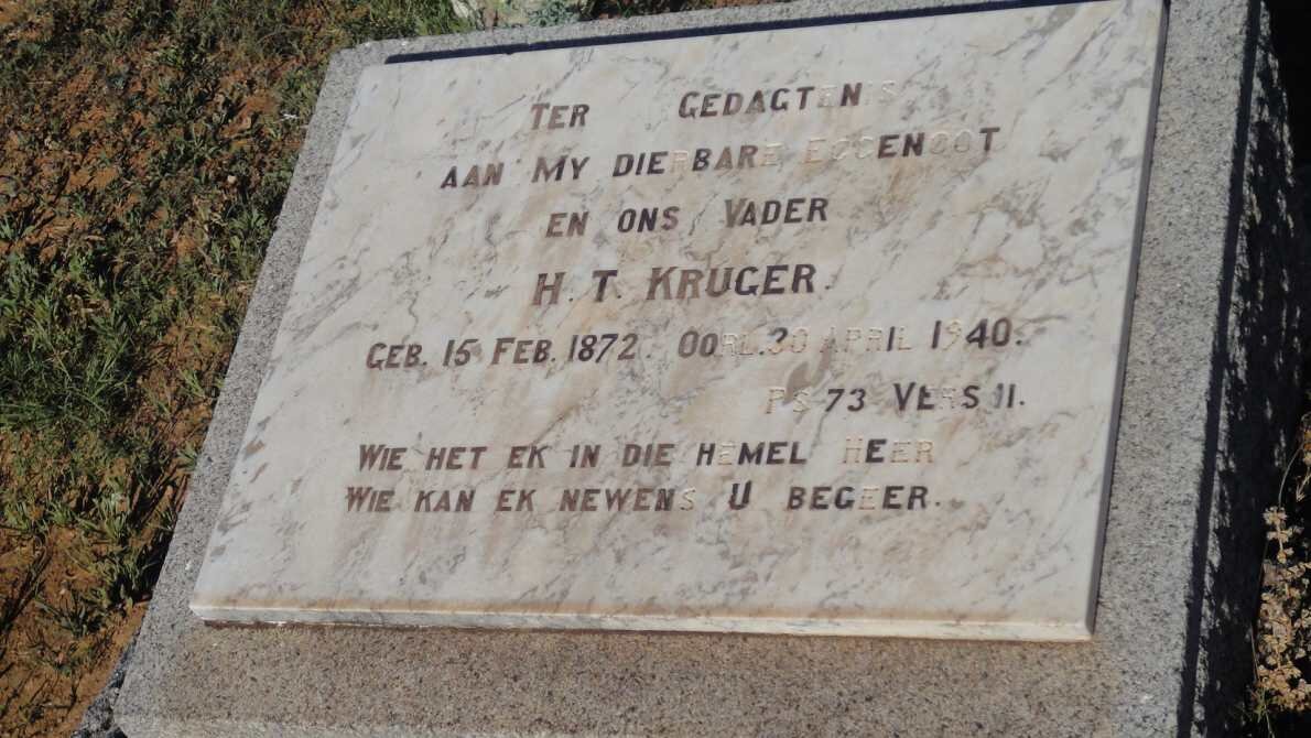 KRUGER H.T. 1872-1940