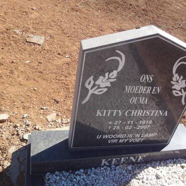 KEENE Kitty Christina 1918-2007
