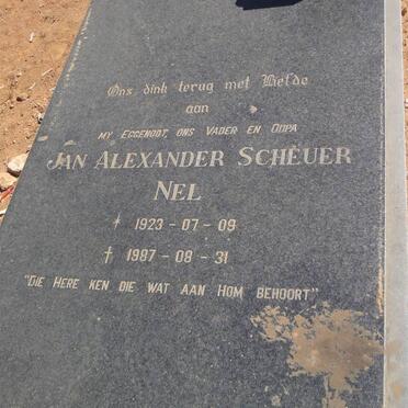 NEL Jan Alexander Scheuer 1923-1987