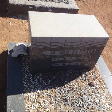 PLETZEN E.M., van 1906-1987