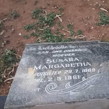 PRETORIUS Susara Margaretha nee POTGIETER 1889-1961