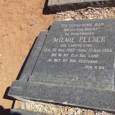 PELSER Miemie nee LABUSCHAGNE 1902-1954