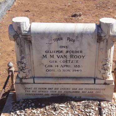 ROOY M.M., van nee COETZEE 1888-1949