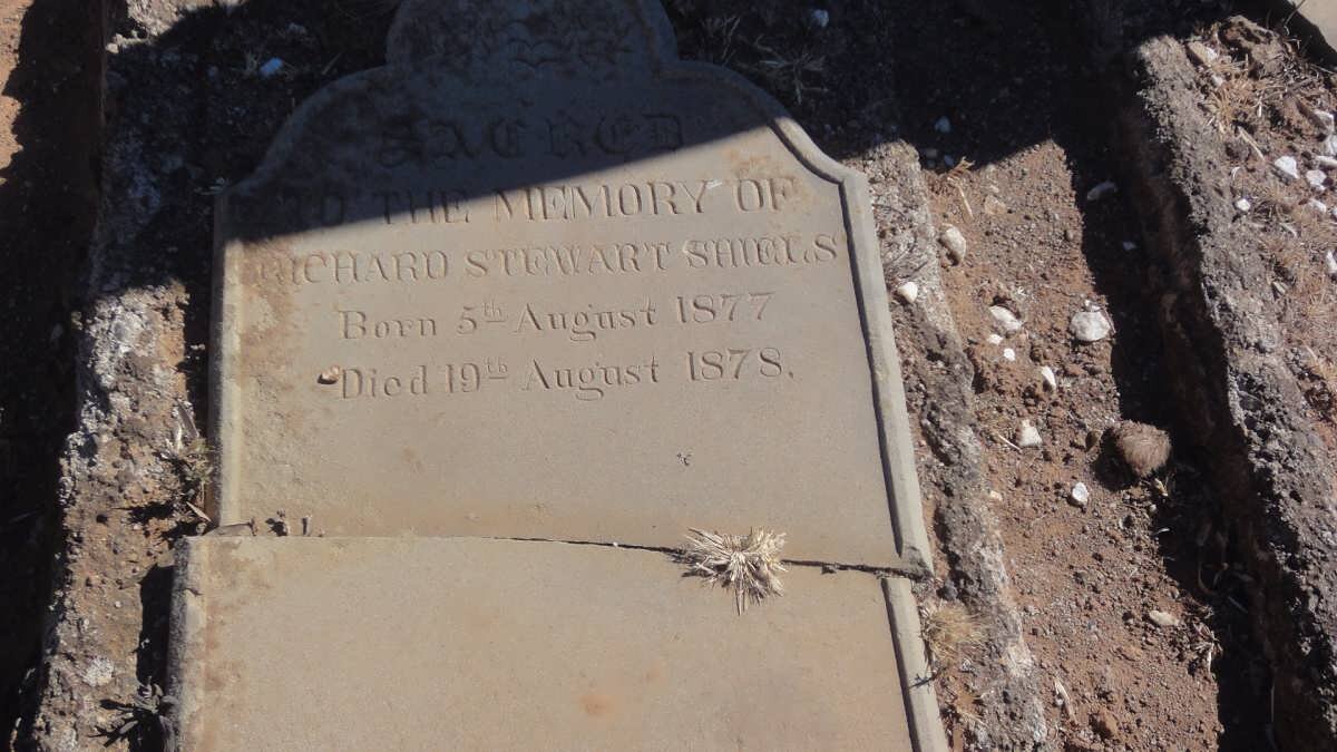 SHIELS Richard Stewart 1877-1878