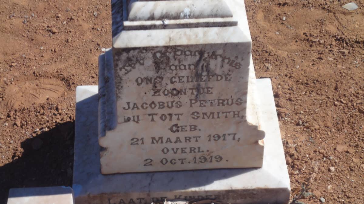 SMITH Jacobus Petrus du Toit 1917-1919