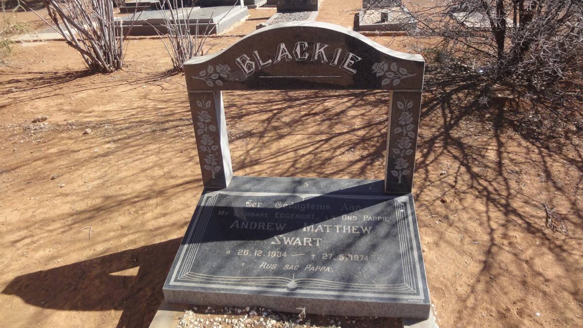 SWART Andrew Matthew 1934-1974