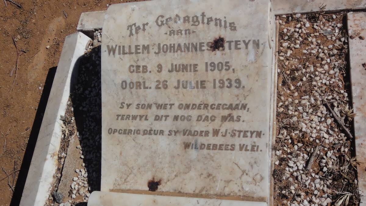 STEYN Willem Johannes 1905-1939