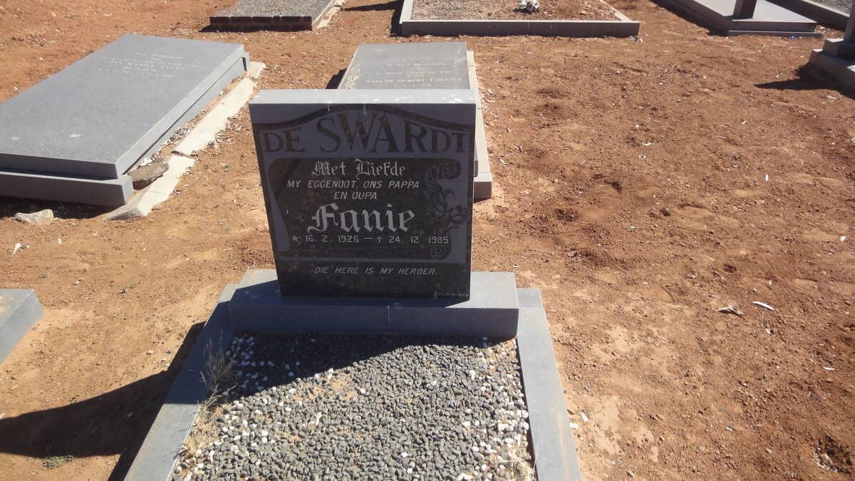 SWARDT Fanie, de 1926-1985