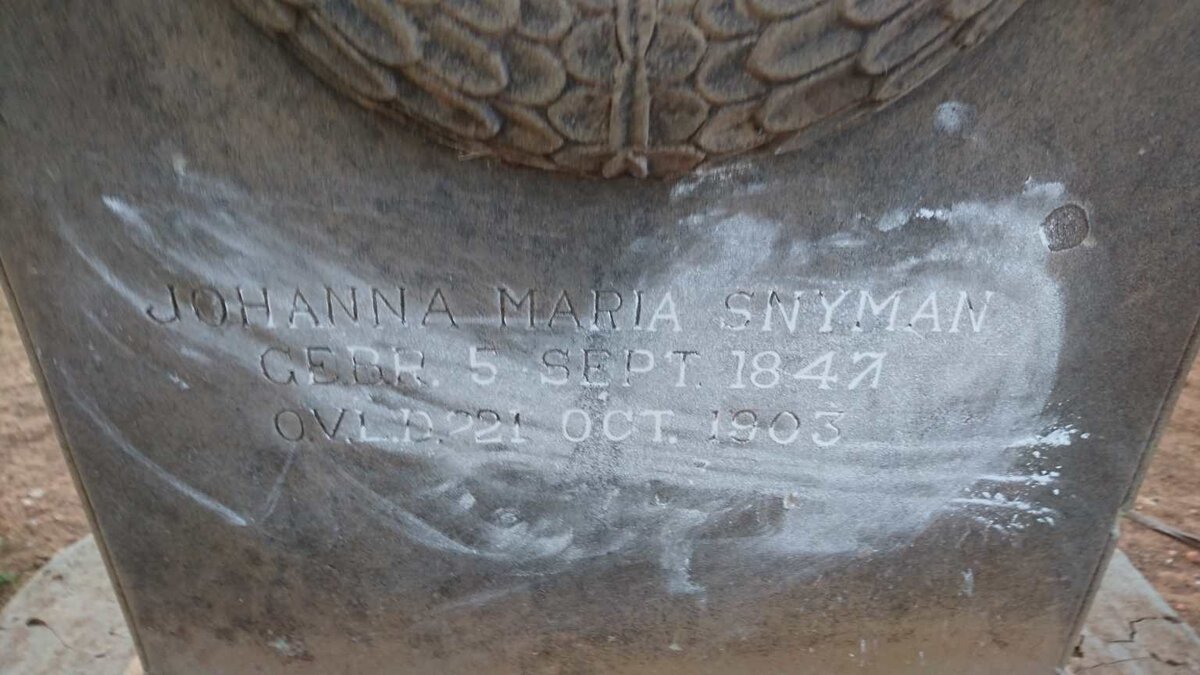 SNYMAN Johanna Maria 1847-1903