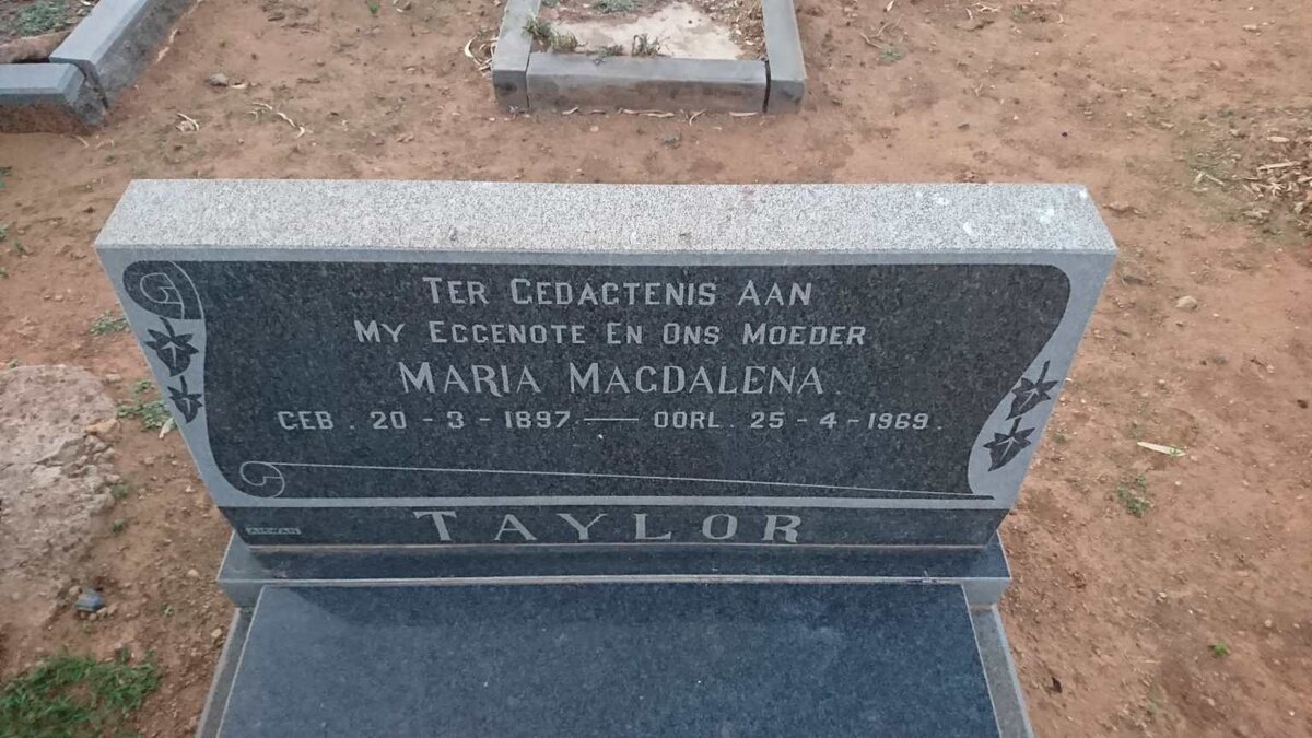 TAYLOR Maria Magdalena 1897-1969